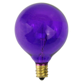 Replacement Purple G50 Incandescent Christmas Bulbs Pack of 25