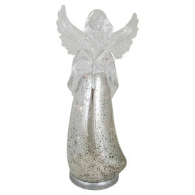13" Lighted Angel Holding a Star Christmas Tabletop Figurine