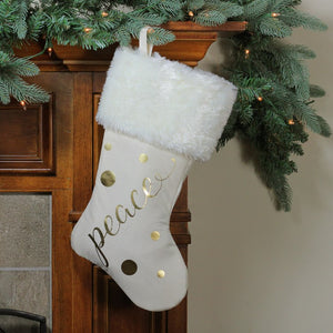 32635516-WHITE Holiday/Christmas/Christmas Stockings & Tree Skirts