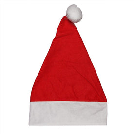 18" Red and White Unisex Adult Christmas Santa Hat Costume Accessory - Medium