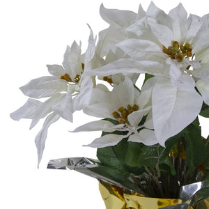 34315182-WHITE Holiday/Christmas/Christmas Artificial Flowers and Arrangements