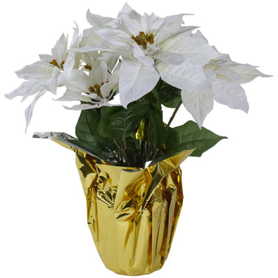 34315182-WHITE Holiday/Christmas/Christmas Artificial Flowers and Arrangements