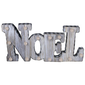 47" Lighted 3D Wooden "NOEL" Christmas Tabletop Decor