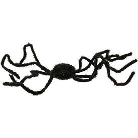 50" Black Spider with Black Eyes