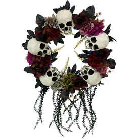 23.62" Wreath with Skulls