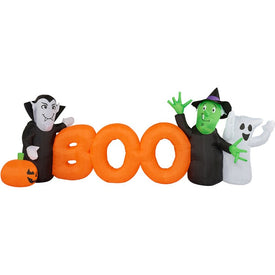 10" Inflatable Boo Sign with Lights
