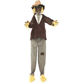 6' Standing Scarecrow with Lights and Sound