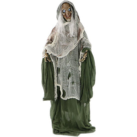 60" Life-Size Animatronic Talking Evil Witch with Rotating Head