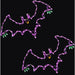 FFHELED029-BAT0-PUR Holiday/Halloween/Halloween Indoor Decor