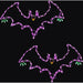 FFHELED029-BAT0-PUR Holiday/Halloween/Halloween Indoor Decor
