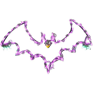 FFHELED029-BAT0-PUR Holiday/Halloween/Halloween Indoor Decor