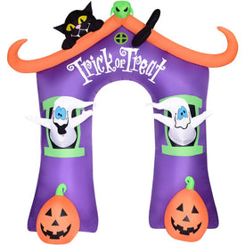 9' Inflatable Trick Or Treat Arch with Lights