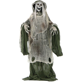 60" Life-Size Animated Moaning Skeleton Prop with Rotating Head