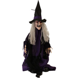 31" Animated Standing Witch