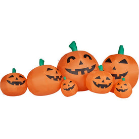 10" Inflatable Pumpkin Family with Lights