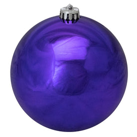 6" Shiny Royal Purple Shatterproof Ball Christmas Ornament