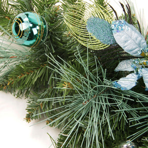 31453753-BLUE Holiday/Christmas/Christmas Wreaths & Garlands & Swags