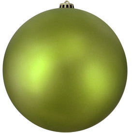12" Matte Kiwi Green Shatterproof Ball Christmas Ornament
