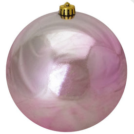 8" Shiny Bubblegum Pink Shatterproof Ball Christmas Ornament