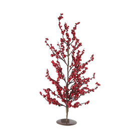 23.5" Unlit Festive Artificial Red Berries Christmas Tree