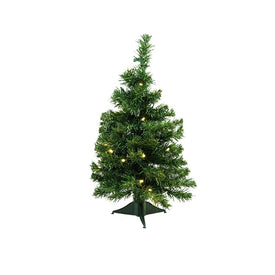 2' Pre-Lit Medium Mixed Classic Pine Artificial Christmas Tree - Warm Clear LED Lights