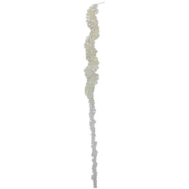 18.5" Clear Contemporary Dangling Icicle Christmas Ornament