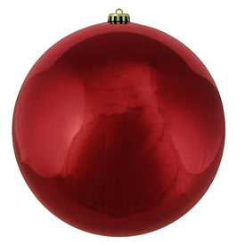 10" Red Hot Shatterproof Shiny Ball Christmas Ornament