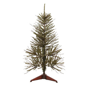 3' Unlit Green and Brown Medium Warsaw Twig Artificial Christmas Tree