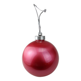 6" Red LED Lighted Battery-Operated Shatterproof Ball Christmas Ornaments Set of 3