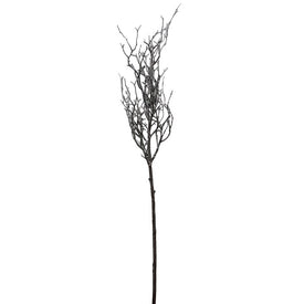 43" Brown and White Frosted Artificial Christmas Poplar Tree Branch