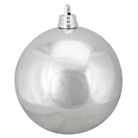 12" Silver Splendor Shatterproof Shiny Commercial Ball Christmas Ornament