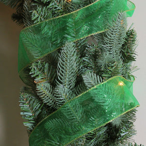 32607800-GREEN Holiday/Christmas/Christmas Wrapping Paper Bow & Ribbons