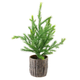 12" Unlit Potted Medium Artificial Pine Christmas Tree