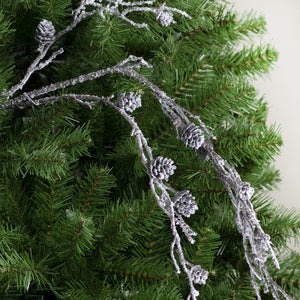 32632688-WHITE Holiday/Christmas/Christmas Wreaths & Garlands & Swags