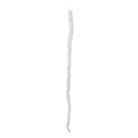 34" White Glittered Icicle Drop Christmas Ornament