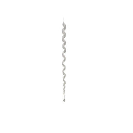27" Clear Elegant Spiral Winter Icicle Drop Christmas Ornament