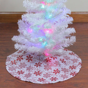 32231719-WHITE Holiday/Christmas/Christmas Stockings & Tree Skirts