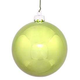 10" Shiny Lime Green Shatterproof Ball Christmas Ornament