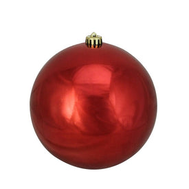 8" Red Hot Shatterproof Shiny Ball Christmas Ornament