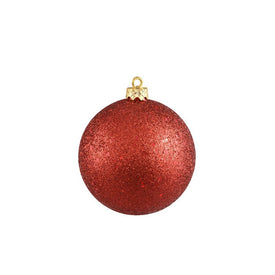 6" Holographic Red Hot Shatterproof Ball Christmas Ornament