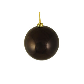 6" Shiny Brown Shatterproof Ball Christmas Ornament