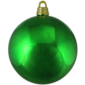 12" Shiny Xmas Green Shatterproof Commercial Size Ball Christmas Ornament