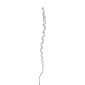 36" Clear Spiral Winter Icicle Drop Christmas Ornament