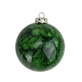 3.25" Green Shatterproof Shiny Ball Christmas Ornaments Set of 4