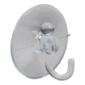 2.5" Clear Large Hanging Christmas Suction Cup Hooks Pack of 2
