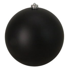 8" Jet Black Shatterproof Matte Ball Christmas Ornament