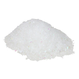 2 oz White Iridescent Artificial Powder Snow Twinkle Flakes for Christmas Decorating