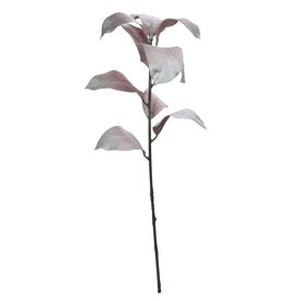 32" Blush Pink Magnolia Leaf Artificial Christmas Spray