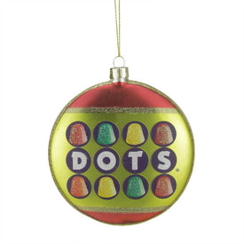 4" Red and Green Gumdrop Candies Christmas Disc Ornament