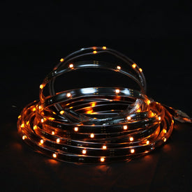 18' Orange LED Outdoor Christmas Linear Tape Lighting - Black Finish